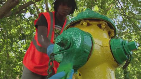 Fire hydrant painting and getting paid: How Waukegan is putting teens to work to help combat gun violence
